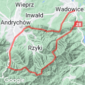 Mapa Beskid Mały z Wadowic